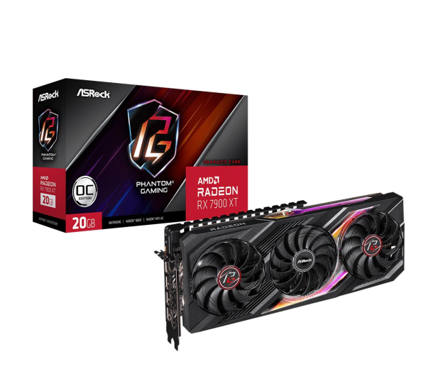 ASRock Radeon RX 7900 XT Phantom Gaming OC 20GB GDDR6